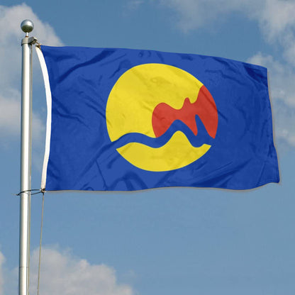 City of Grand Rapids (New Version, Michigan, USA) Flag: 3x5ft Man Cave American Michigan Natural Minimalist Style Decor Banner