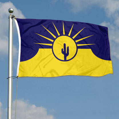 City of Mesa (Arizona, USA) Flag: 3x5ft Man Cave American Arizona Desert Sun Style Decor Banner