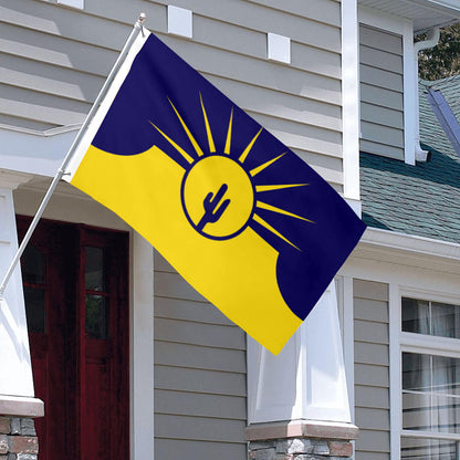 City of Mesa (Arizona, USA) Flag: 3x5ft Man Cave American Arizona Desert Sun Style Decor Banner