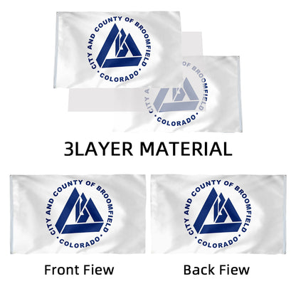 City and County Broomfield Colorado State USA United States of America flag 3x5ft banner man cave