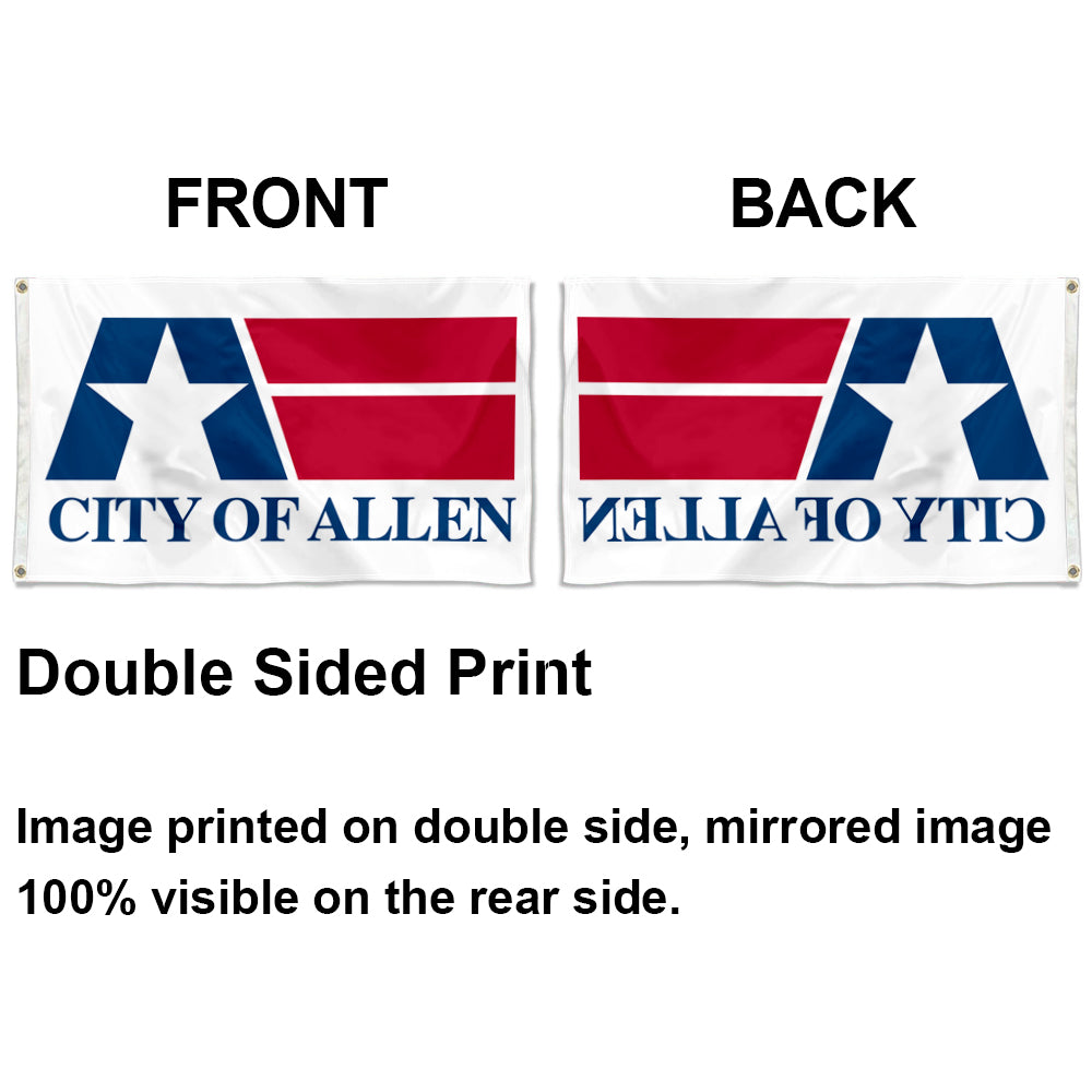 City of Allen flag, Texas flags 3x5ft banner man cave