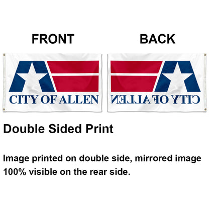 City of Allen flag, Texas flags 3x5ft banner man cave
