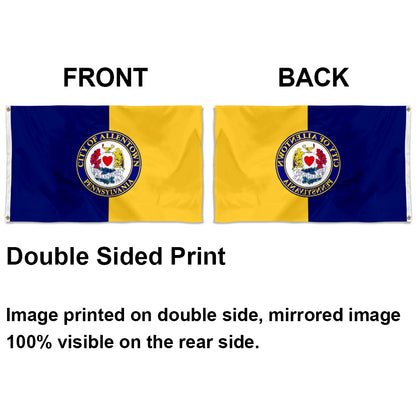 City of Allentown flag, Pennsylvania flags 3x5ft banner man cave
