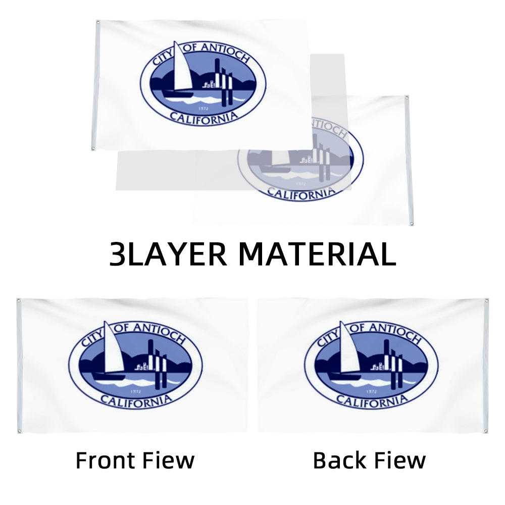 City of Antioch flag, California flags 3x5ft banner man cave
