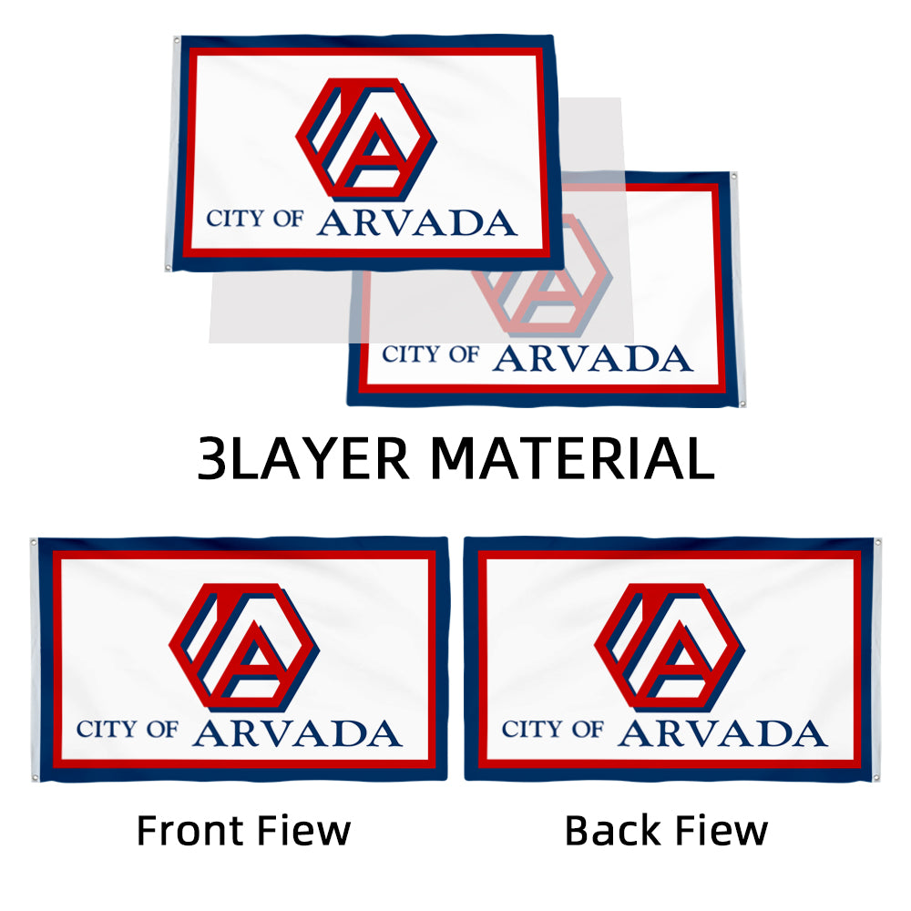 City of Arvada flag, Colorado flags 3x5ft banner man cave