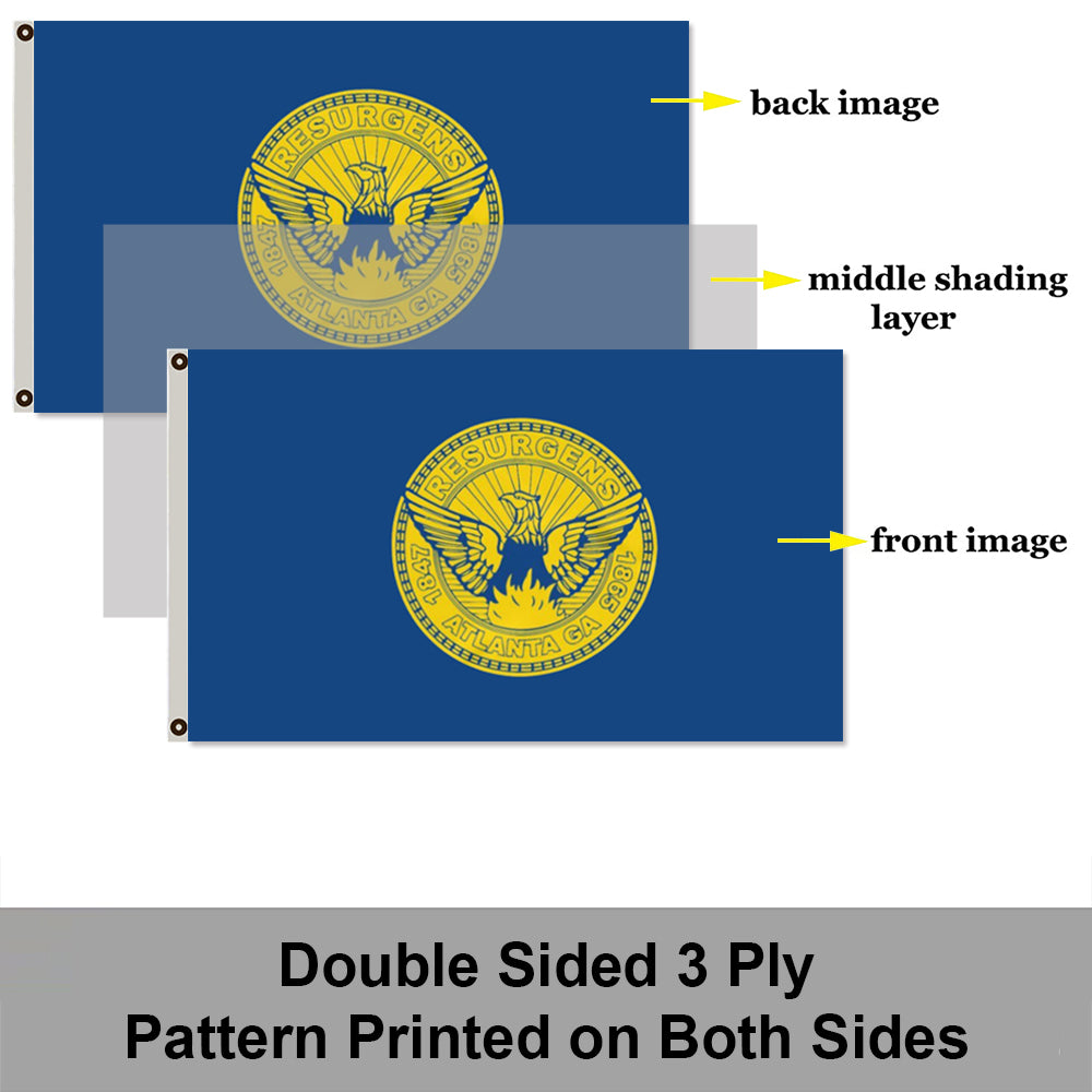 City of Atlanta flag 3x5ft banner man cave