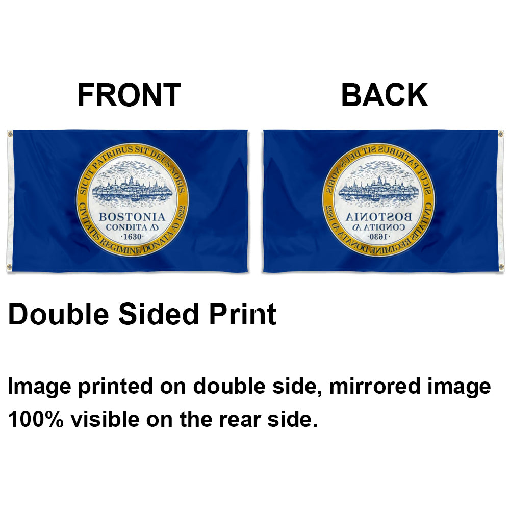 City of Boston flag 3x5ft banner man cave