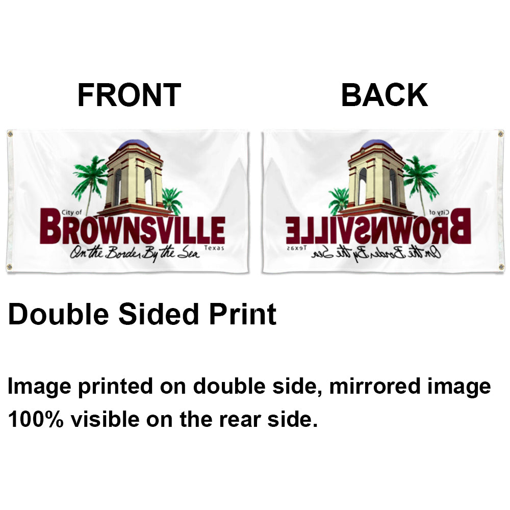 City of Brownsville flag, Texas flags 3x5ft banner man cave
