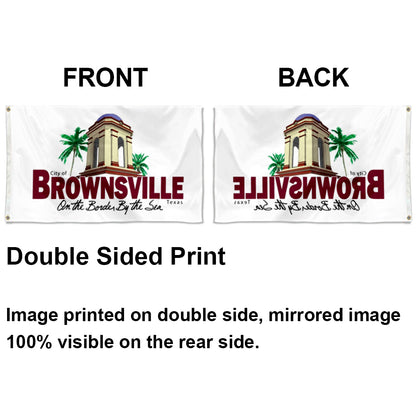 City of Brownsville flag, Texas flags 3x5ft banner man cave