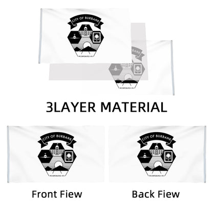 City of Burbank flag, California flags 3x5ft banner man cave