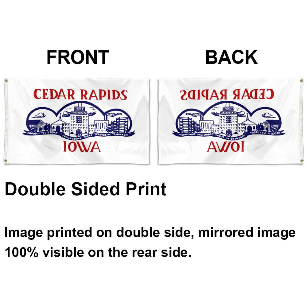 City of Cedar Rapids flag, Iowa flags 3x5ft banner man cave