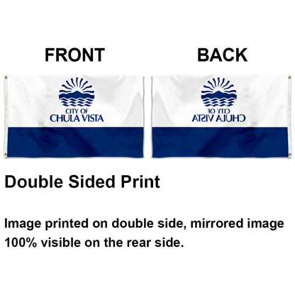 City of Chula Vista (California, USA) Flag: 3x5ft Man Cave American California Coastal City Style Decor Banner