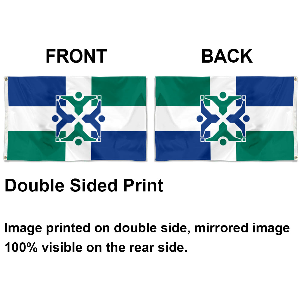 City of Columbia (Missouri, USA) Flag: 3x5ft Man Cave American Missouri Collaborative Geometric Style Decor Banner