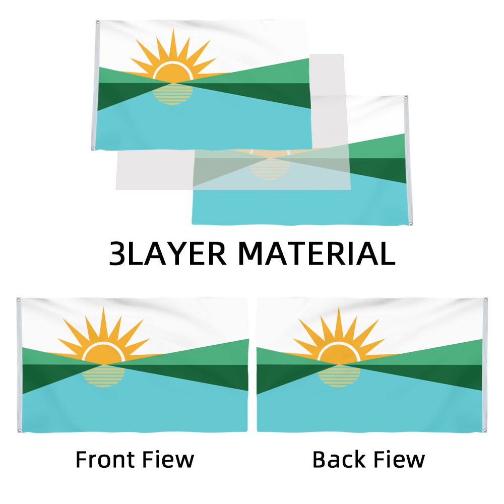 City of Coral Springs (Florida, USA) Flag: 3x5ft Man Cave American Florida Sun & Waterfront Style Decor Banner