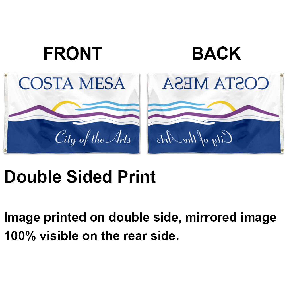 City of Costa Mesa (California, USA) Flag: 3x5ft Man Cave American California Arts & Coastal Style Decor Banner
