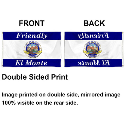 City of El Monte (California, USA) Flag: 3x5ft Man Cave American California Friendly City Style Decor Banner