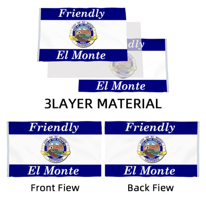 City of El Monte (California, USA) Flag: 3x5ft Man Cave American California Friendly City Style Decor Banner