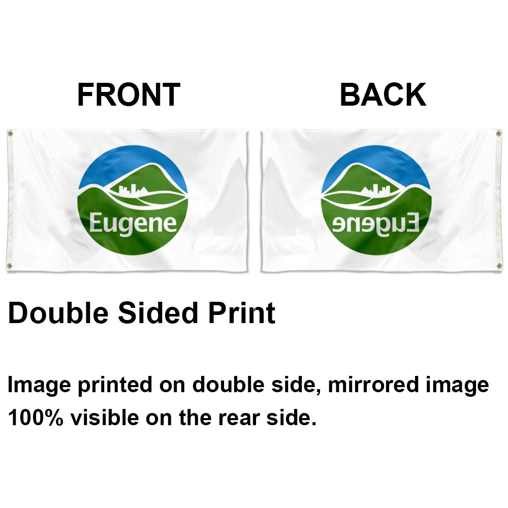 City of Eugene (Oregon, USA) Flag: 3x5ft Man Cave American Oregon Natural Livable Style Decor Banner