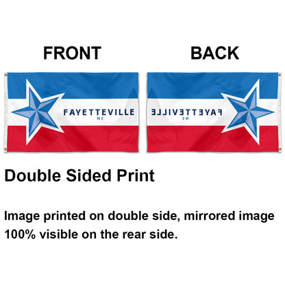 City of Fayetteville (North Carolina, USA) Flag: 3x5ft Man Cave American North Carolina Logo Vibrant Style Decor Banner