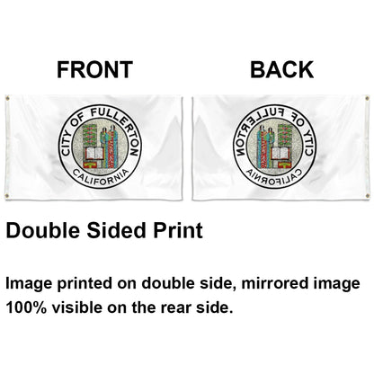 City of Fullerton (California, USA) Flag: 3x5ft Man Cave American California Humanistic Historical Style Decor Banner