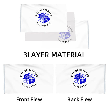 City of Hayward (California, USA) Flag: 3x5ft Man Cave American California Livable Humanistic Style Decor Banner