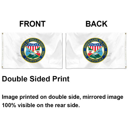 City of Inglewood (California, USA) Flag: 3x5ft Man Cave American California Multi-Fusion Style Decor Banner