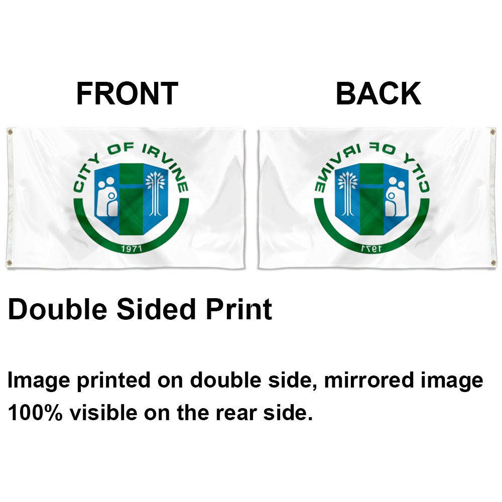 City of Irvine (California, USA) Flag: 3x5ft Man Cave American California Livable Eco Style Decor Banner