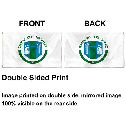 City of Irvine (California, USA) Flag: 3x5ft Man Cave American California Livable Eco Style Decor Banner