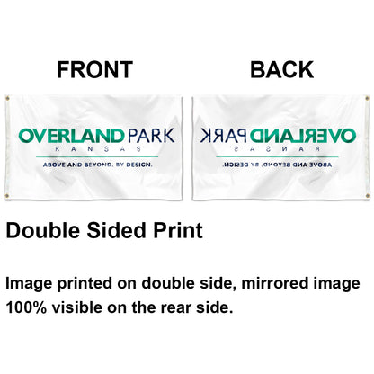City of Overland Park (Kansas, USA) Flag: 3x5ft Man Cave American Kansas Modern Design Style Decor Banner