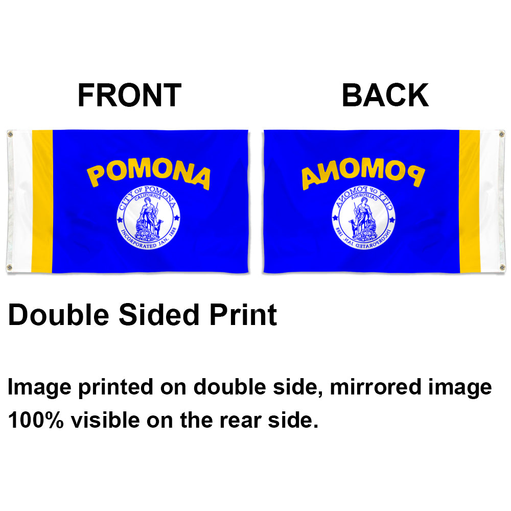 City of Pomona (California, USA) Flag: 3x5ft Man Cave American California Urban Commemorative Style Decor Banner