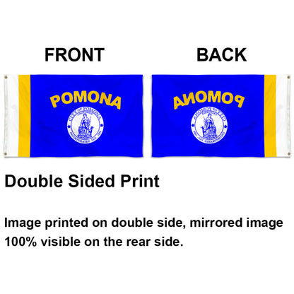 City of Pomona (California, USA) Flag: 3x5ft Man Cave American California Urban Commemorative Style Decor Banner