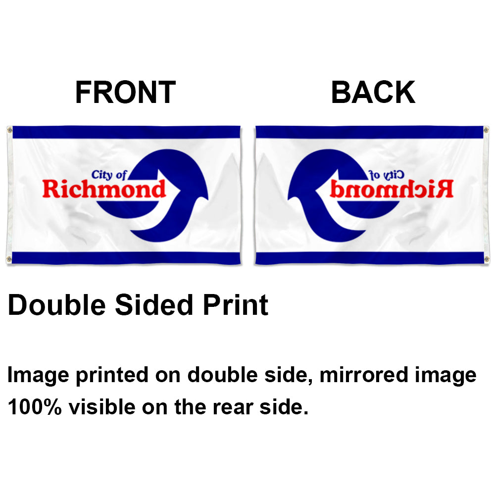 City of Richmond (California, USA) Flag: 3x5ft Man Cave American California Modern Streamline Style Decor Banner