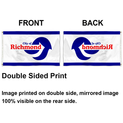 City of Richmond (California, USA) Flag: 3x5ft Man Cave American California Modern Streamline Style Decor Banner