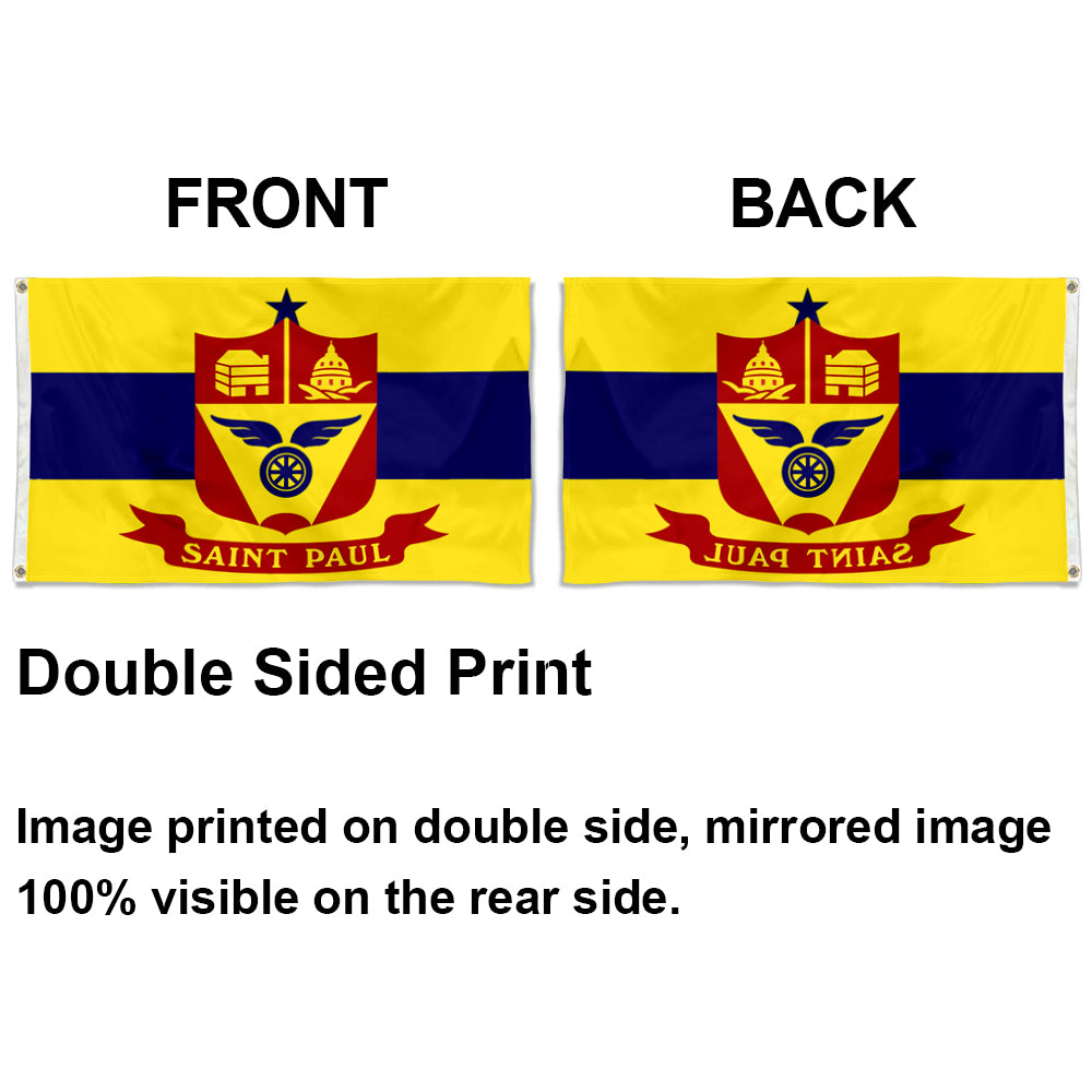 City of Saint Paul (Minnesota, USA) Flag: 3x5ft Man Cave American Minnesota Diversified Industry Style Decor Banner