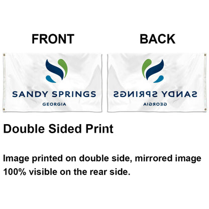 City of Sandy Springs (Georgia, USA) Flag: 3x5ft Man Cave American Georgia Modern Fresh Style Decor Banner