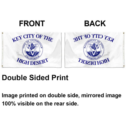 City of Victorville (California, USA) Flag: 3x5ft Man Cave American California High Desert Regional Style Decor Banner
