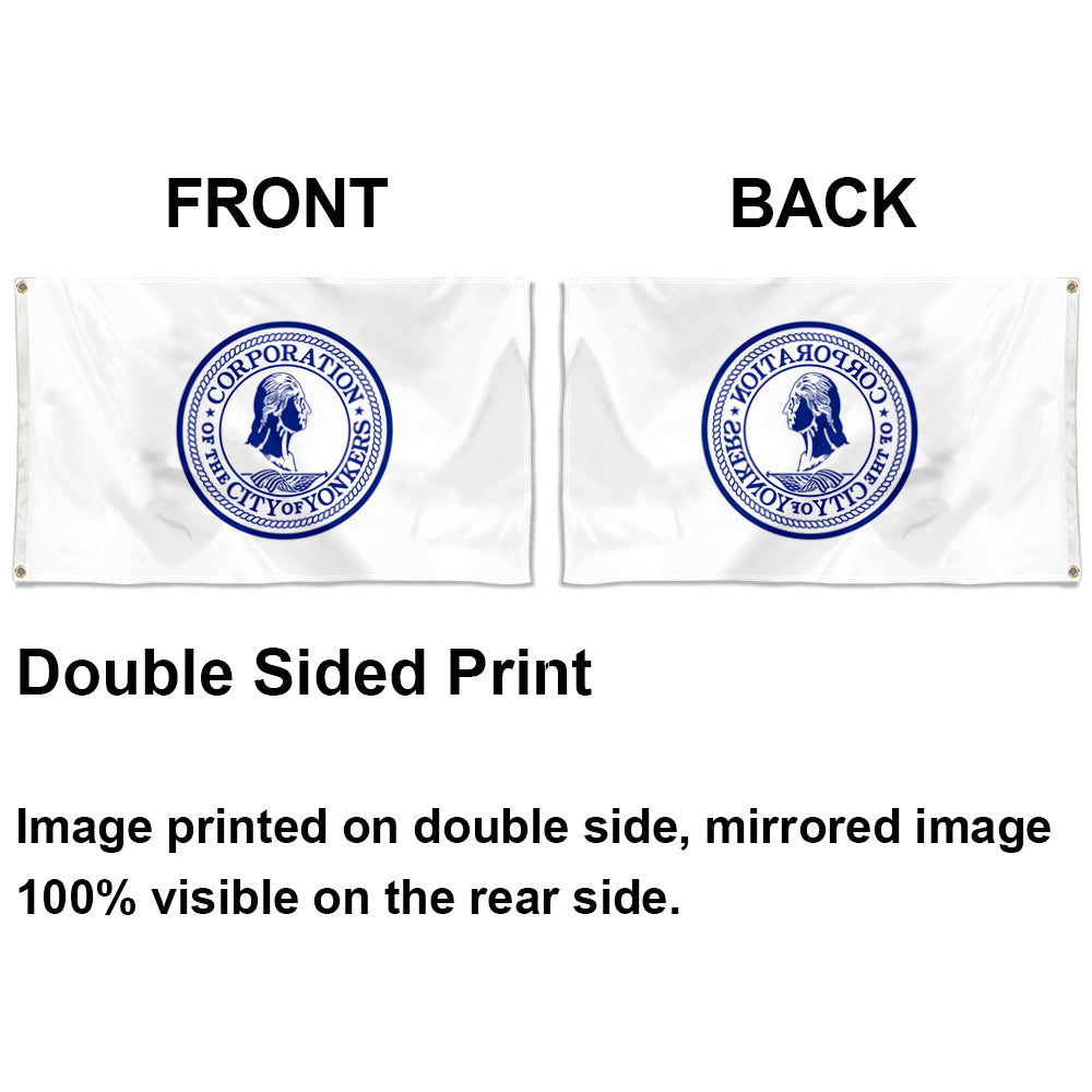 City of Yonkers (New York, USA) Flag: 3x5ft Man Cave American Eastern Retro Style Decor Banner