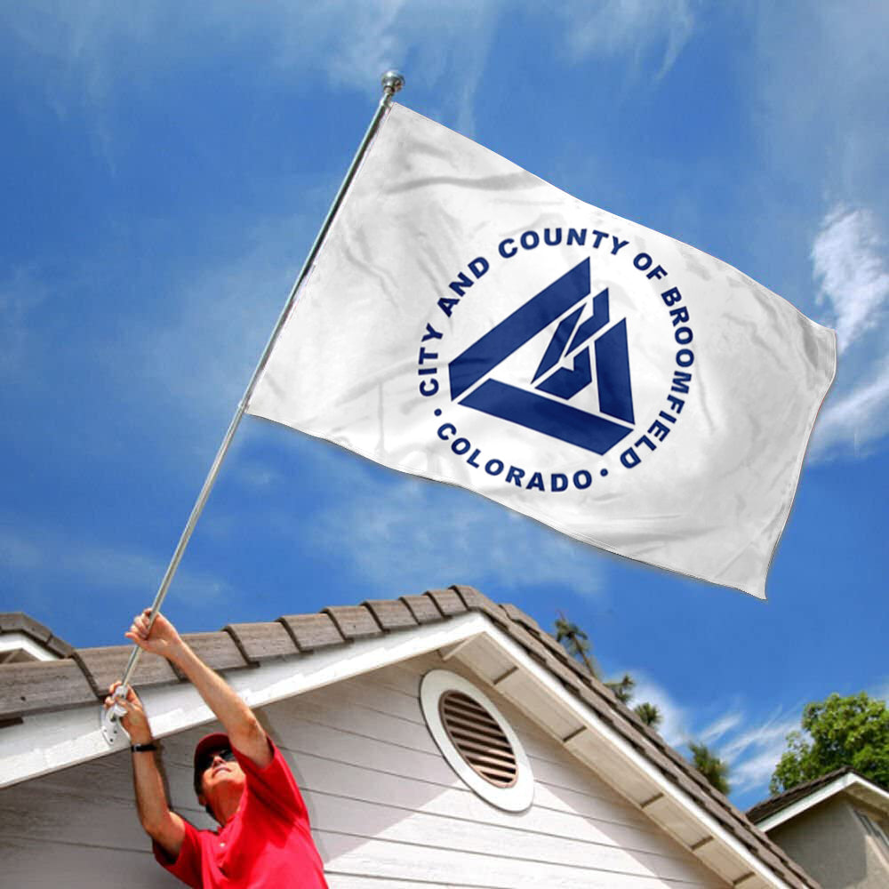 City and County Broomfield Colorado State USA United States of America flag 3x5ft banner man cave