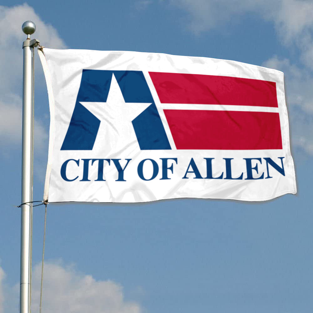 City of Allen flag, Texas flags 3x5ft banner man cave