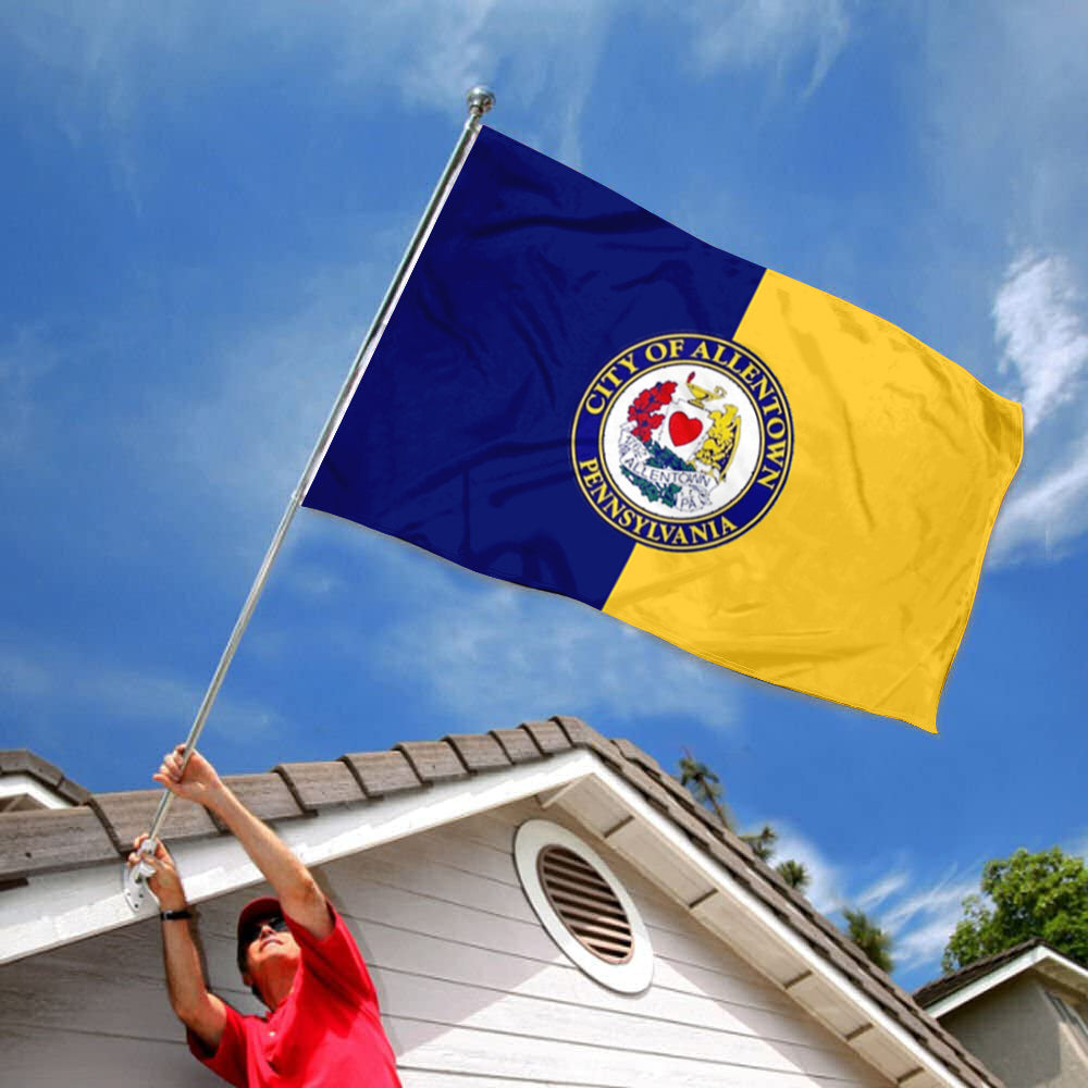 City of Allentown flag, Pennsylvania flags 3x5ft banner man cave
