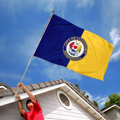 City of Allentown flag, Pennsylvania flags 3x5ft banner man cave