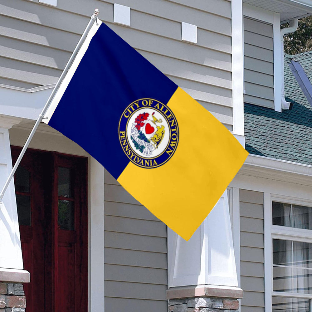 City of Allentown flag, Pennsylvania flags 3x5ft banner man cave