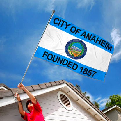 City of Anaheim flag 3x5ft banner man cave