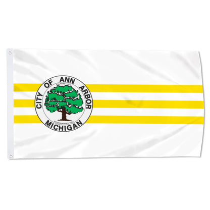 City of Ann Arbor flag, Michigan flags 3x5ft banner man cave