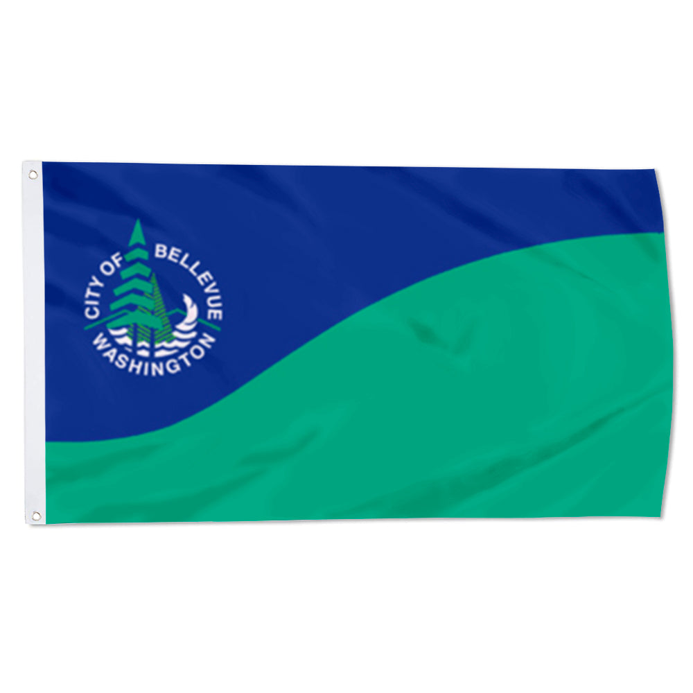 City of Bellevue flag, Washington flags 3x5ft banner man cave