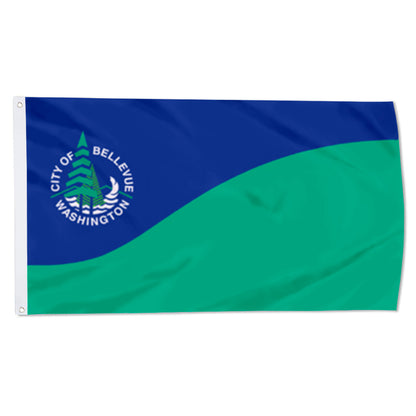 City of Bellevue flag, Washington flags 3x5ft banner man cave