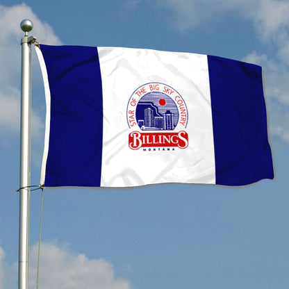 City of Billings flag, Montana flags 3x5ft banner man cave
