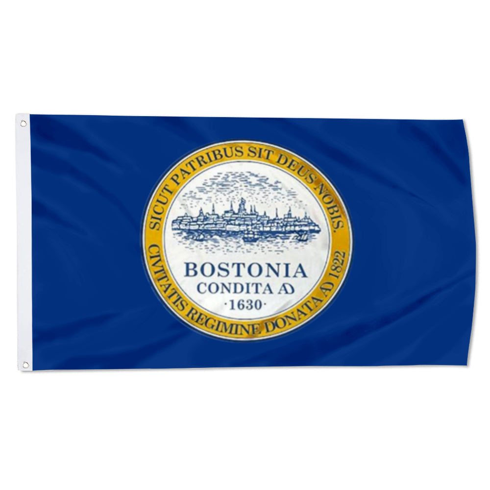 City of Boston flag 3x5ft banner man cave