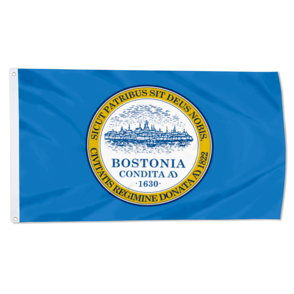 City of Boston flag 3x5ft banner man cave 2