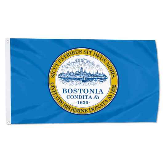 City of Boston flag 3x5ft banner man cave 2